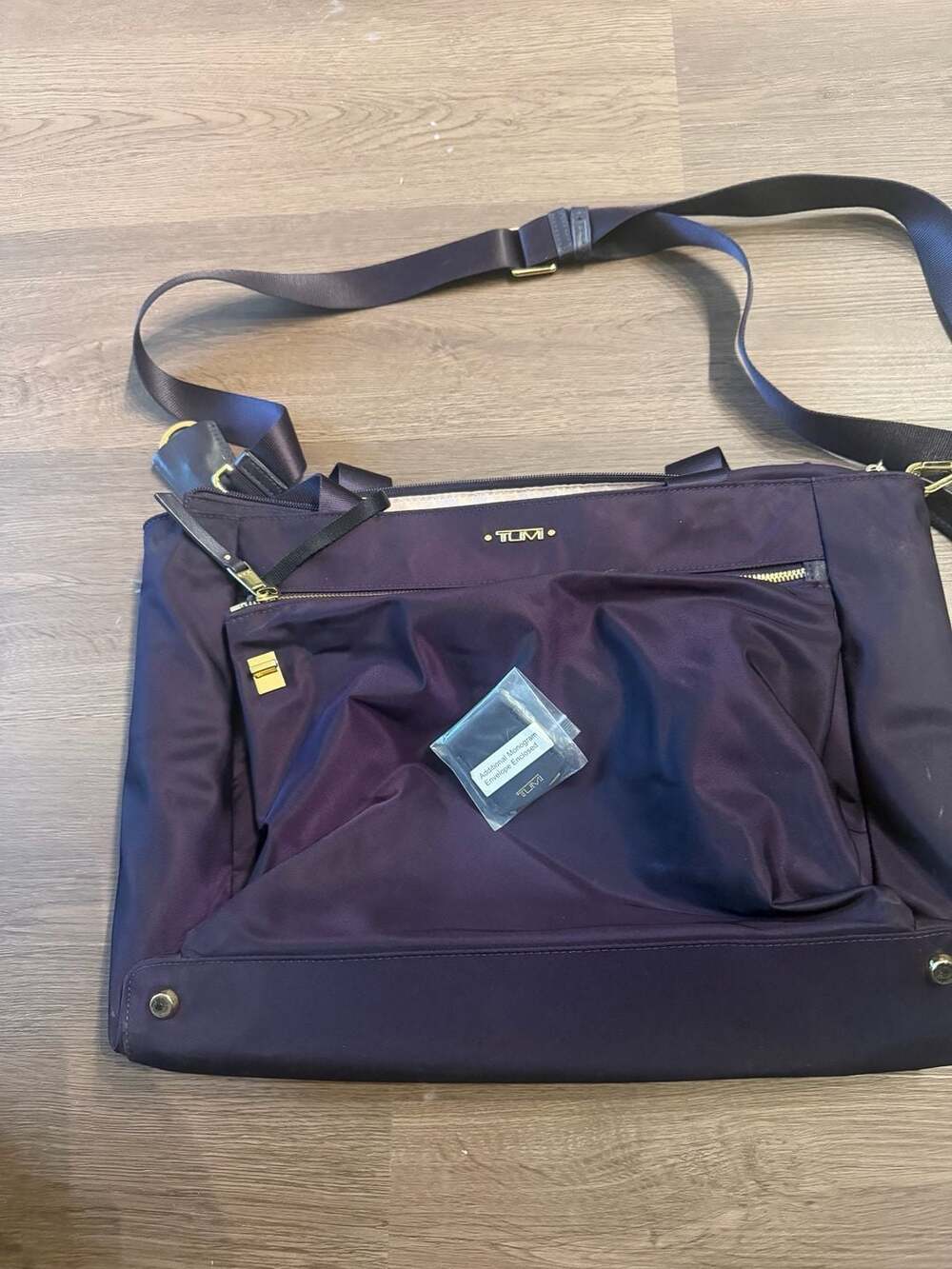 Tumi Voyageur Purple Nylon Crossbody Bag
